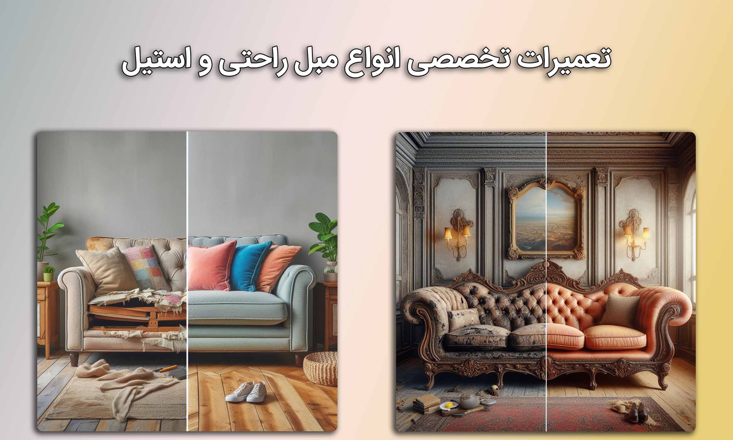 تعمیر مبل راحتی و استل در تهران تعمیر مبل راحتی و استل در تهران